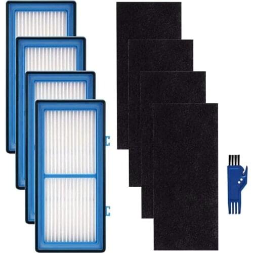 HEPA Filter- Filter for Holmes AER1 HAPF30AT Air Purifier , 4 HEPA + 4 Carbon Enhanced Filters+1 Cleaning Brush