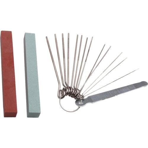 Guitar Maintenance Tool Frets Nut File & 2 Grinding Sanding Stone