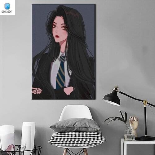 Picture by numbers oil painting Cool girl coloring by numbers modular painting gift digital paint by numbers for home decor