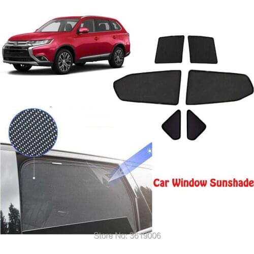 6pcs High-end custom For Mitsubishi Pajero sport 2013-2015 card type magnetic car curtain sun shade car window shade car styling