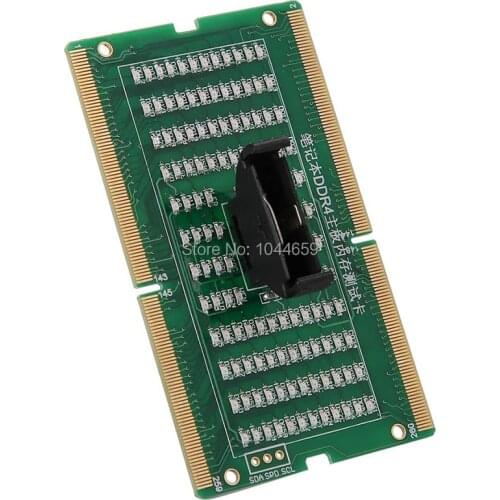 Laptop Motherboard Memory Slot DDR2/DDR3/DDR4 Diagnostic Repair Analyzer Test SDRAM SO-DIMM Pin Out Notebook LED Tester Card