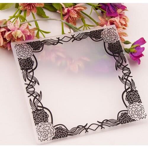 KLJUYP Frame Plastic Embossing Folders for DIY Scrapbooking Paper Craft/Card Making Decoration Supplies