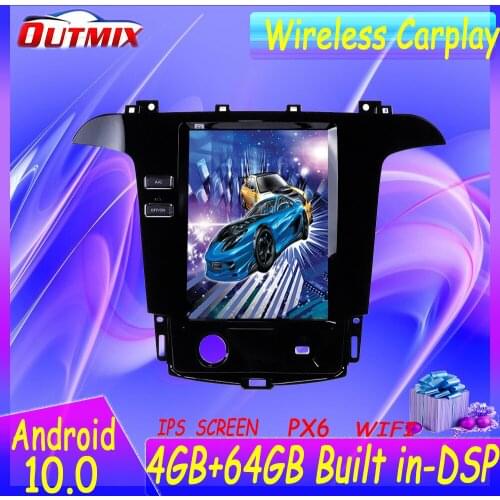 PX6 Tesla Style Big Screen Android 10 Car Multimedia Player For Ford S Max Galaxy 2007-2015 GPS Audio Radio stereo BT head unit