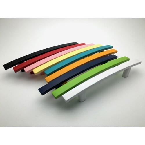 3" Colorful Drawer Knobs Kitchen Cabinet Handles Dresser Knobs Kids furniture hardware Door Handle White Green 76 mm