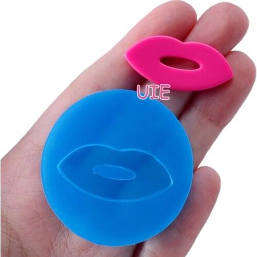 FYL559U 33.5mm x 15.6mm Lips Silicone Mold Fondant Cake Decoration Candy Resin Clay Earrings Necklace Craft Soap Candle
