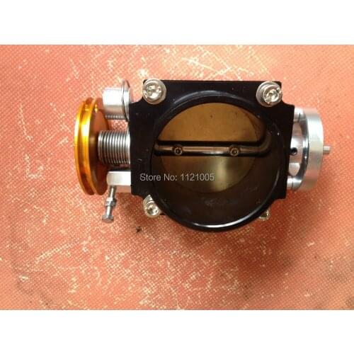 UNIVERSAL CNC HIGH FLOW INTAKE THROTTLE BODY 70MM BLACK fit for HONDA TOYOTA NISSAN