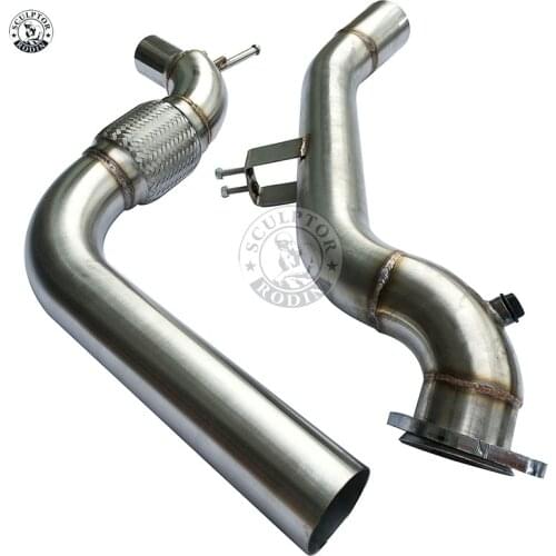 For 15-16 Ford Mustang Ecoboost 2.3T SS Catless Exhaust Exhaust Downpipe 3" K8-DP232