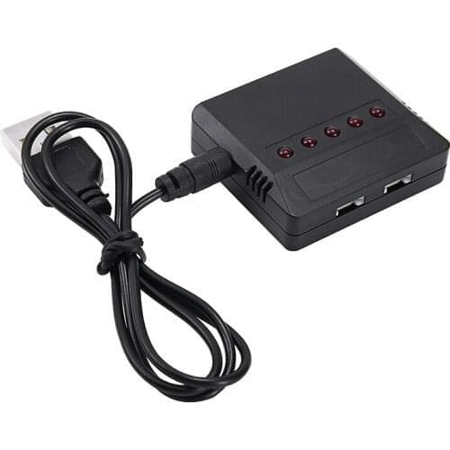 1pcs 5in1 DC 3.7V Lipo Battery USB Charger Adapter Spare Replacement for Syma X5 X5C X5X-1 RC Drone Accessories
