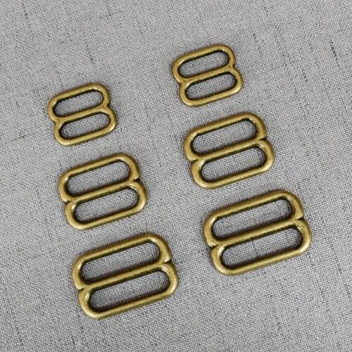 10 Pcs/Pack 15mm 20mm 25mm Metal Belt Buckle Adjuster Slider Hardware Bag Handbag Pet Dog Collar Sewing Garment Accessory