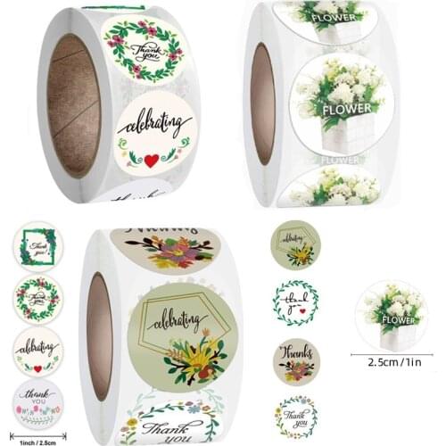 100-500pc Gift Sealing StickersThank You Love Design Diary Scrapbooking Stickers Festival Birthday Party Gift Decorations Labels