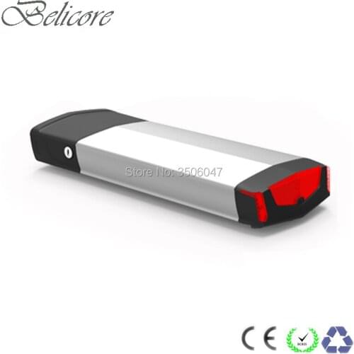 EU AU US no tax 52v 14ah electric bicycle battery by 14S 18650 Sanyo GA power cells Ebike luggage battery pack with 2A charger