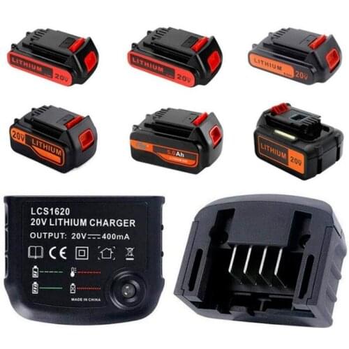 10PCS Fast Charger for Black & Decker Li-ion Battery 12V-20V 110V-240V