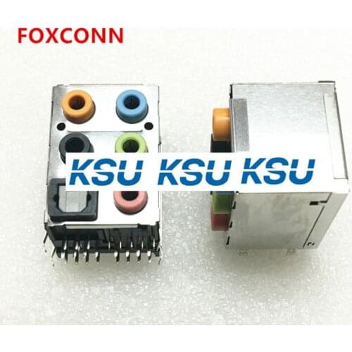 For FOXCONN 6 ports hole audio interface Motherboard socket connector Fiber port for sound card