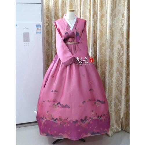 Korea Imported Fabric / New Improved Hanbok / Stage Hanbok / To Dry Clean