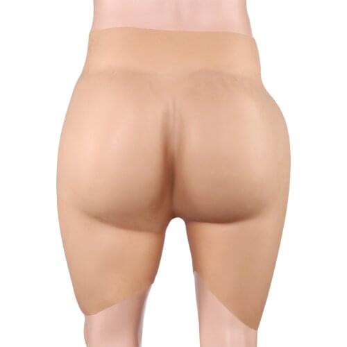 LKZ3G Size L/7200g Sexy Cosplay Artificial Silicone Buttocks Hip Enhancement Panty With Fake Labia For Crossdresser Drag Queen