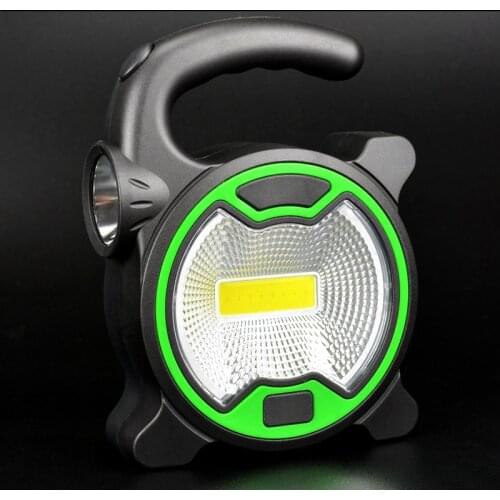 COB Work Lamp LED Portable Lantern Waterproof Emergency Portable Spotlight Rechargeable Floodlight for Camping Light flashlight
