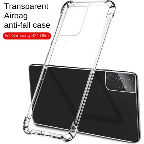 For Samsung Galaxy S21 Ultra Ultra Thin HD Clear Crystal Soft TPU Silicone Phone Clear Case for Samsung Galaxy S21 Plus S21 FE