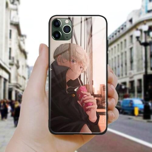 Toge Inumaki Jujutsu Kaisen fanart Silicone Glass Phone Case Cover Shell For iPhone SE 6 6s 7 8 Plus X XR XS 11 12 Mini Pro Max