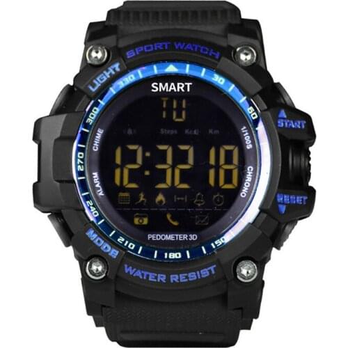 Ex16 Long standby Outdoor Professional waterproof Sports Smart Watches Bluetooth Sync SMS Call Remind Health Tracker Alarm Watch