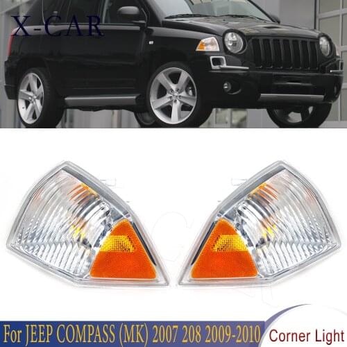 X-CAR Car Turn Signal Corner Light Side Marker Driving Lamp Car accessories For Jeep Compass 2007 2008 2009 2010 CH2521144