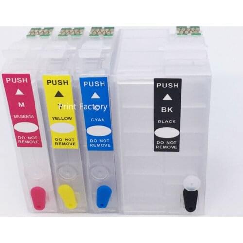 T252XL1 T2521-T2524 Refillable Cartridge With Chip For Epson WorkForce WF-3620 WF-3640 WF-7610 WF-7620 Without Ink