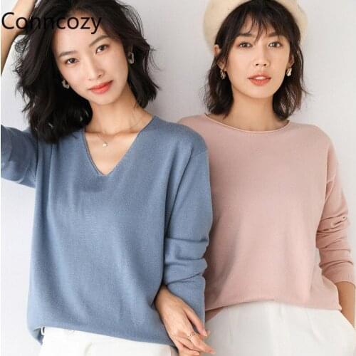 Women Pullover Loose Casual 2020 New Autumn Winter Sweater Fashion Elegant Ladies Jumper Soft Pull Long Sleeve Knitted Sweaters