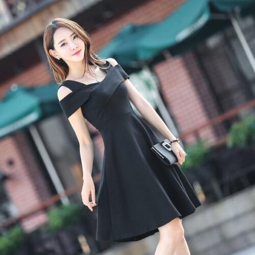 Office ladies dress spring and summer new fashion temperament commute strapless big waist waist long elegant slim dress