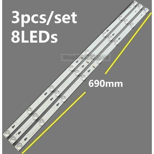10set=30pcs LED backlight strip for Toshiba 40l2600 L40d2900f 40d2900 L40S4900FS L40S4900
