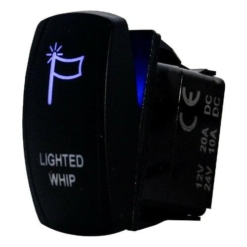 12v20A,24v/10A Car marine switch 5-pin ON/OFF Rocker Switch LIGHTED WHIP SYMBOL