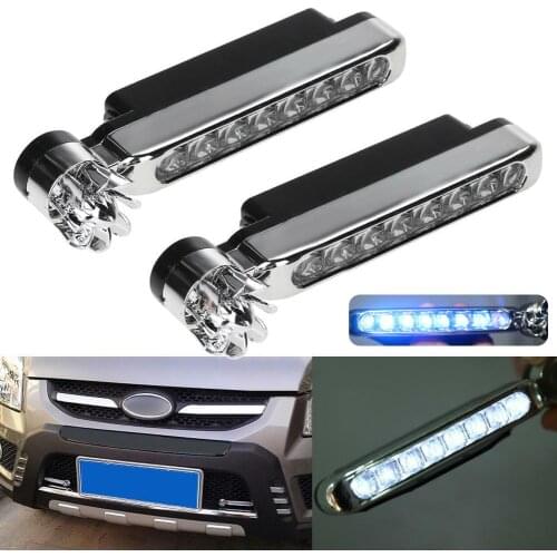 2Pcs Car Auto Styling DRL Day Time Running Signal LED Light Lamp Car Parts & Accessories
