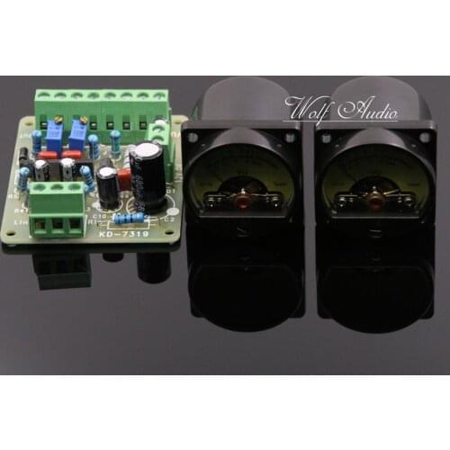 2pcs VU Meter Header / Power Meter / Level Meter + TA7318P VU Header Driver Board For Tube Amplifier / Preamplifier