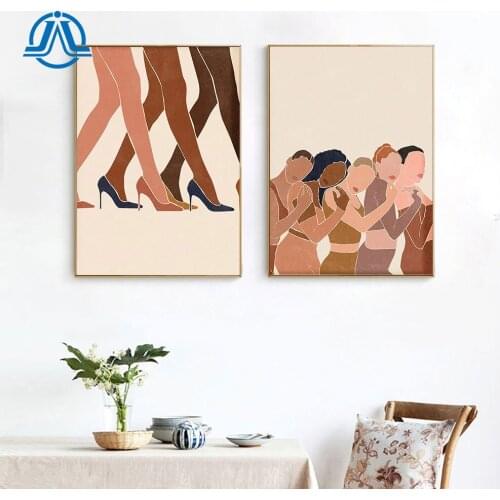 Abstract Black Woman Posters And Prints African feminism Canvas Painting Modern Pictures For Living Room On The Wall Decoration