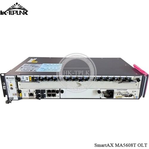 Free Shipping Hua Wei MA5608T GPON OLT 1*MCUD1 10GE Control Board+1*GPFD 16Ports C+ Service Card+1*MPWC DC/MPWD AC Power Supply