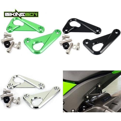 BIKINGBOY For Kawasaki Ninja ZX10R 11 12 13 14 15 16 17 18 ZX-10R ZX10-R Racing Hooks Anodized Hook Subframe Tie Downs Alloy