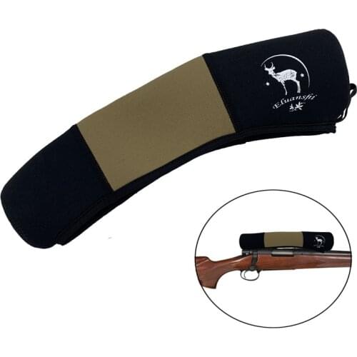 Hunting Riflescope Optics Cover Military Pouch Neoprene Rifle Scope Cover Black Color 33x6.5x4.5cm Gun Bag Pouch PP6-0096