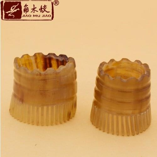 Pure natural high-quality white buffalo horn shampoo massage brush hand-made pure polishing ACH-020