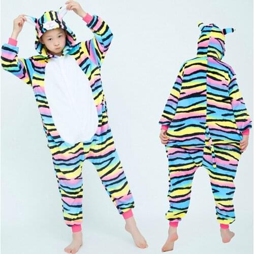 Children Pajamas Winter Sleepwear Boys Onesies Girls Pajamas Sets Kids Cute Stitch Unicorn Cat Animal Pyjamas Pijama Homewear