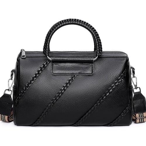 Designer Cowhide Handbags Luxury Weave Genuine Leather Womens bag High Quality Female Shoulder Bag Large Women Crossbody Bags
