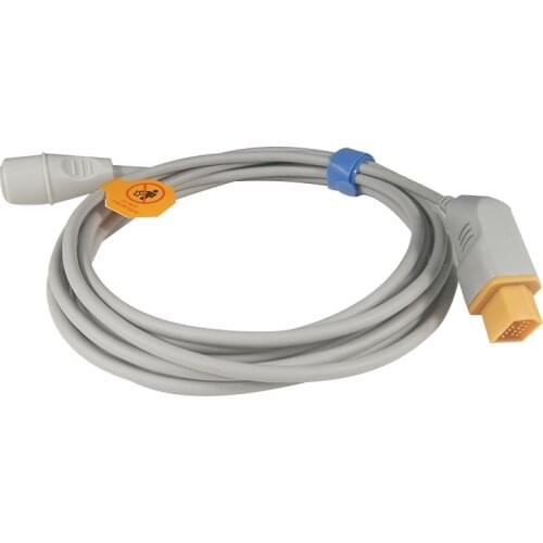 Invasive Blood Pressure Cable IBP Transducer Adapter Cable 14 Pin To Edwards For Nihon Kohden