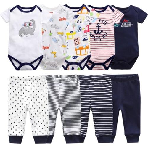 Baby Boy Clothes Set Newborn Girl Toddler Fall Outfit Bodysuits+Long Pants Cotton Suit 3M 6M 9M 12M Infant Clothing Birth Gift