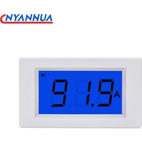 Small LCD AC Digital Electronic Ammeter Digital Display Voltmeter AC100A AC50A Current Instrument Tool