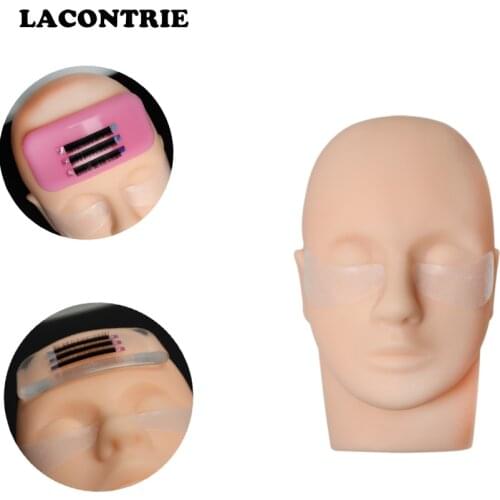 Rubber Head Mannequin 1pcs Eyes closed Grafted Eyelash Human Head Model Multi-functional Makeup Practice Cosmetic Mannequin