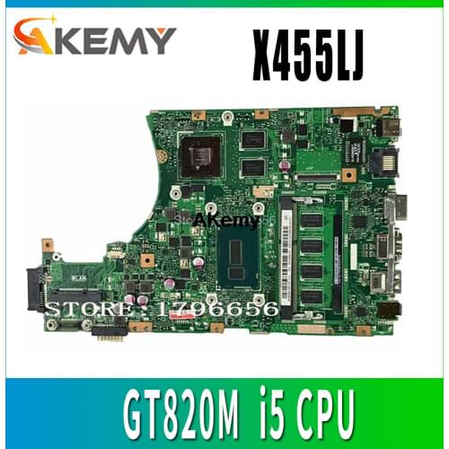 For ASUS X455LJ W419L VM410L Laptop Motherboard i5 CPU REV 2.1 GT820M Mainboard