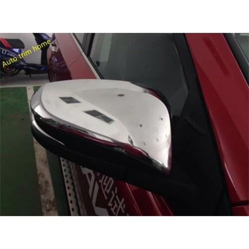 Lapetus Door Side Wing Rearview Mirror Mirror Frame Cover Trim For Toyota RAV4 RAV 4 Hybrid 2014 - 2018 ABS Auto Accessories