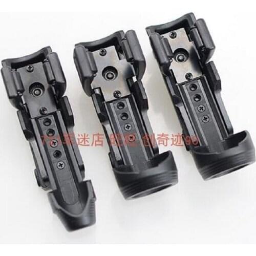 NEW Toepasselijk Tactische Vest Riem 26 "Verstelbare Side Opening Tactische Combat Baton Zaklamp Plastic Clip