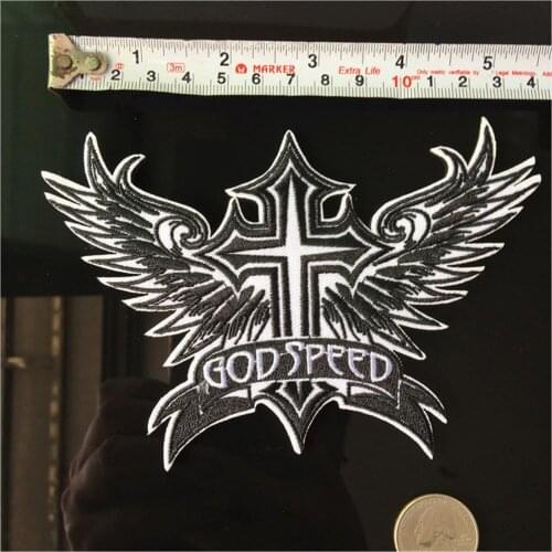 New wing Cross Cloth Patches Iron on Clothing Letter Embroidery Accessories Embroidery Badge Patch Appliques