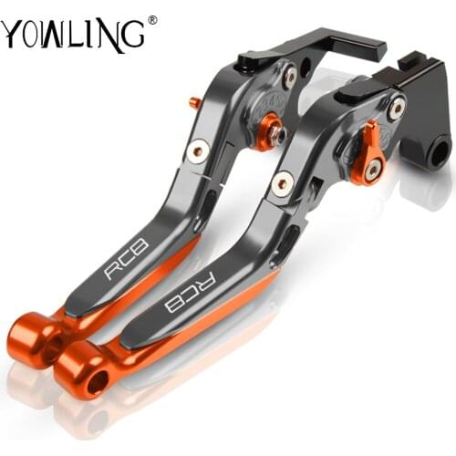 RC8 CNC Adjustable Folding Extendable Motorcycle Brake Clutch Levers For RC8 / R 2009 2010 2011 2012 2013 2014 2015 2016