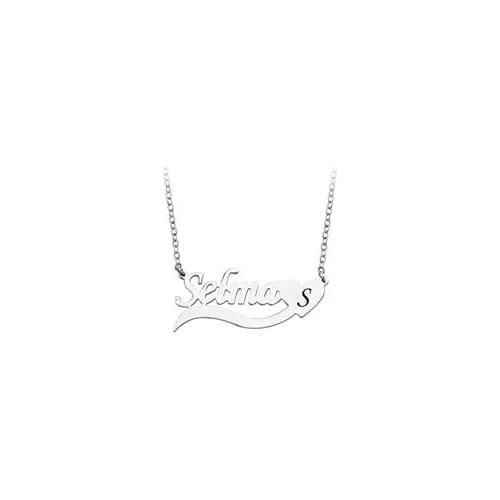 PERSONAL NAME HEART SILVER NECKLACE