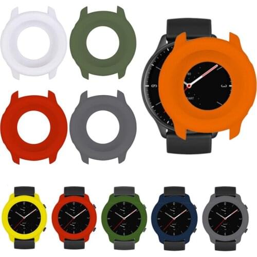 Silicone Soft Protector Case Shell Edge Frame For Amazfit GTR 2/2e GTR2/e Smartwatch GTR2e Watch Back Protective Bumper Cover