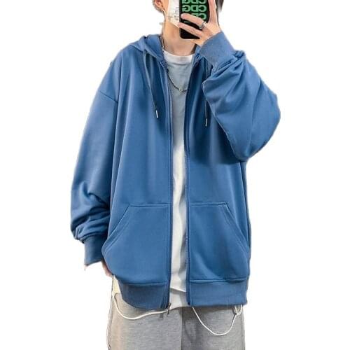 New Mens Essentials Hoodies 2021 Spring Autumn Male Casual Hoodies Sweatshirt Solid Color Casual Cardigan Loose Hoodies